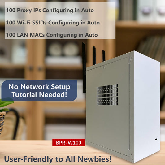 IP Proxy Wi-Fi Router - Broadcast Up to 100 SSIDs, one SSID, one Proxy IP
