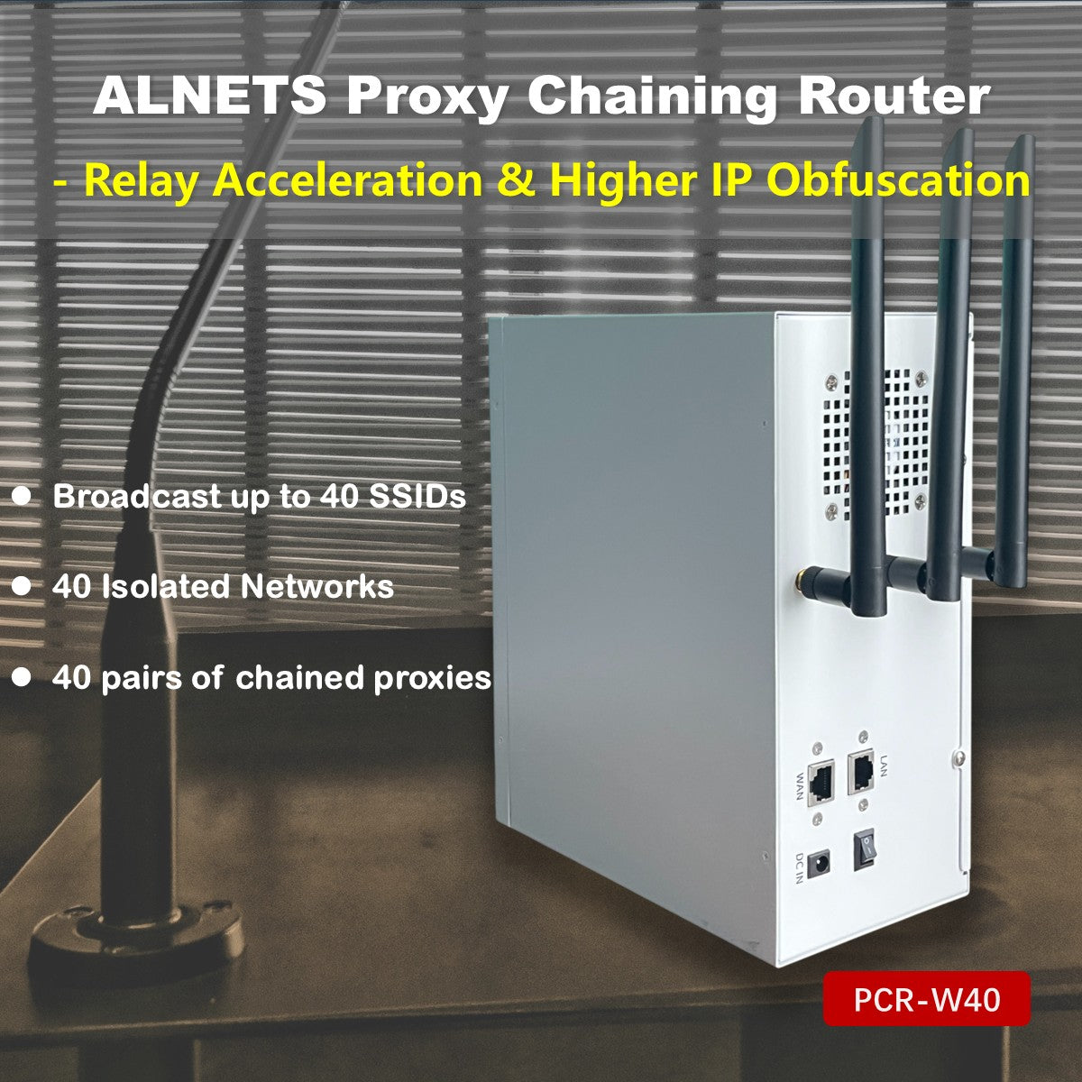 ALNETS Proxy Chaining Router Featured with Relay Acceleration and Priv ...