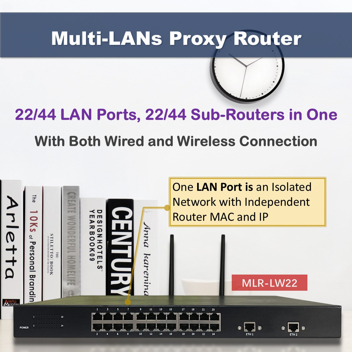 ALNETS Multi-LANs Proxy Router with Each LAN to Work as an Isolated Network
