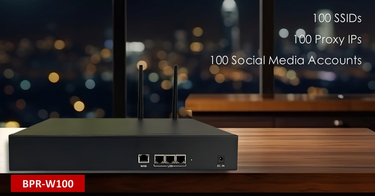 100 Proxy Wi-Fi Router for Phone Farming - 100 SSIDs with 100 Proxies ...
