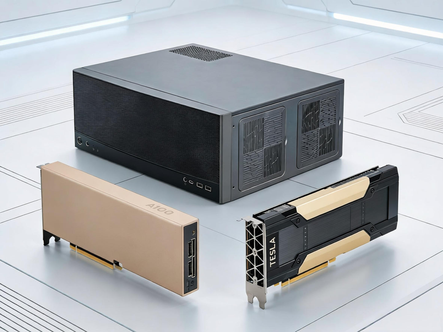 AI Workstation with Nvidia GPU V100/A100 for Local AI Models Deployment